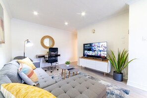 Enjoy your favourite shows and movies on this stunning 55" smart TV