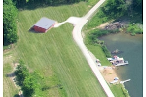 Overview of the Cottage and shared beach area