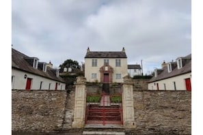 View of the charming historic compound from the front gates