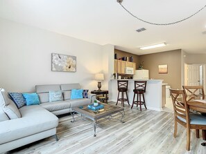 Great room 1st floor open concept kitchen exiting to a private pool