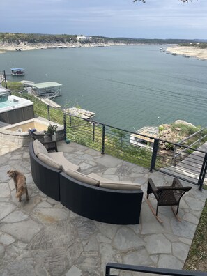 view from 1st level deck