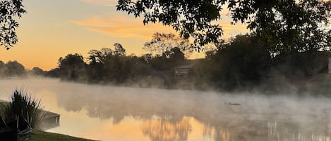 Cane River sunrise from the backyard