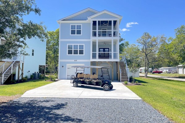 8 Seater Golf cart available for your use during your stay at this beautiful home!
