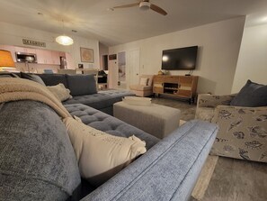 After a day at the beach come home to relax in the spacious and comfortable den.