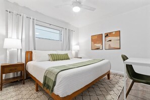 King size memory foam bed in Master