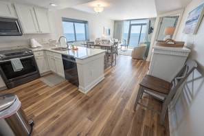 Large Kitchen, Dining and Living Room, All have views of Ocean!