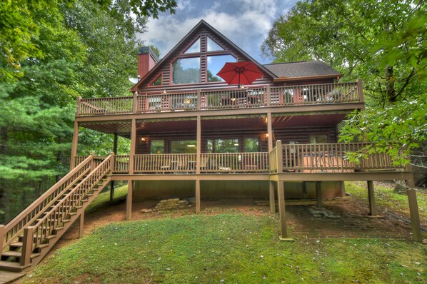 Lakeview Retreat - Pet Friendly Ellijay Water View Cabin Rental