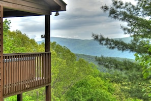 Breath-taking views from the deck of the Hummingbird Haven