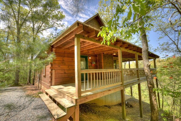 Seclusion at Hideaway Mountain - Exterior View Pet Friendly Blue Ridge Cabin Rental