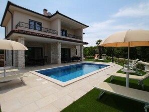 pool by the villa