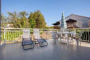 spacious balcony