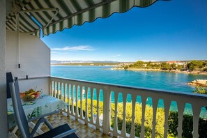 balcony with the ea view