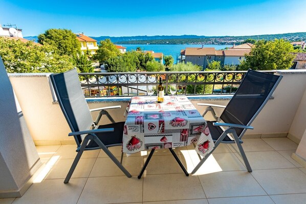 balcony with a sea view