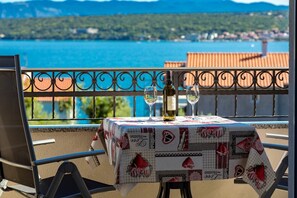 balcony with a sea view