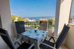 balcony with a sea view