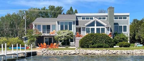 View of Crooked Landing from Crooked Lake.