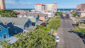 Just two blocks to the beach and boardwalk! (shutter have been repainted red since this photo)