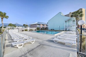 Community Pool | 873 Sq Ft | Central Location | Steps to Beach