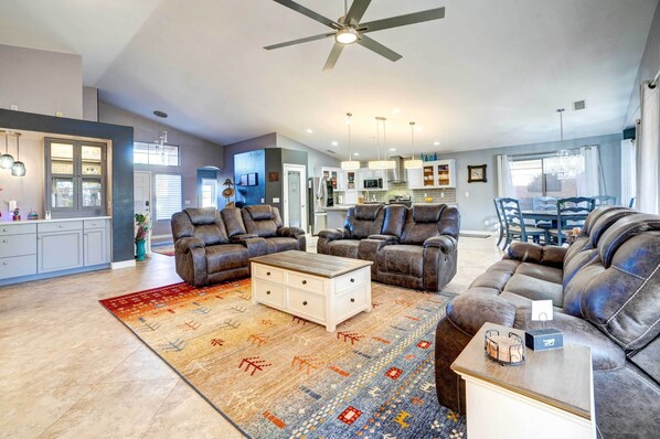 Surprise Vacation Rental | 3BR | 2BA | 1 Step Required | 1,979 Sq Ft