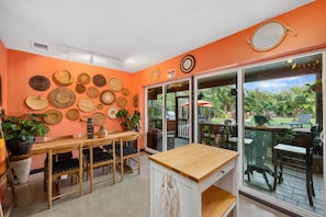 Eat in kitchen or work on your laptop with a cup of coffee in this cozy kitchen