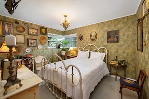 This Victorian inspired bedroom is super comfortable, very tastefully designed