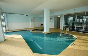 Indoor pool and hot tub