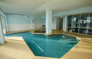 Indoor pool and hot tub