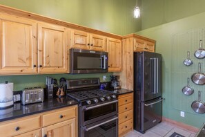 Plenty of counter space to cook a delicious meal with upgraded appliances.