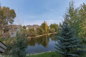 Private pond view off of the back balcony.