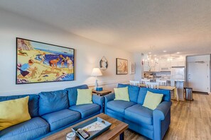 Living Room with Deck Access