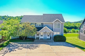 Front view of our building. This listing is for the middle and right units. 