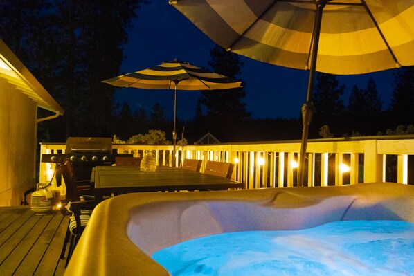 Soak after a full day of hiking Yosemite 