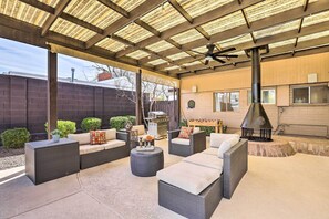 Covered Patio | Fireplace | Gas Grill | Foosball Table | Dart Board