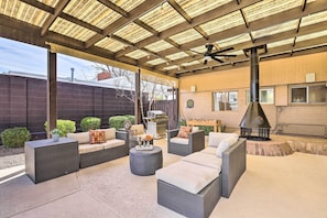 Covered Patio | Fireplace | Gas Grill | Foosball Table | Dart Board