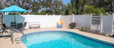 Heated Pool in our License to Chill, Largo vacation rental.