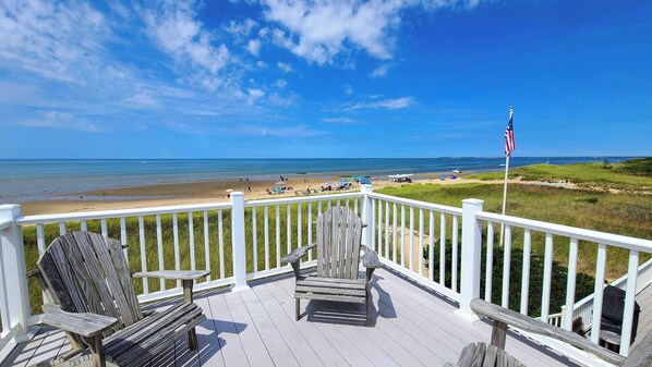 Awesome roof top deck views of Cape Cod Bay