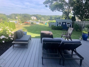 EXPANSIVE front lawn to PLAY on that is waterfront!