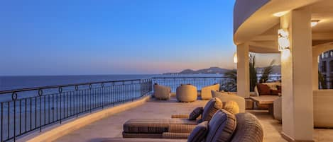 Patio with incredible ocean views