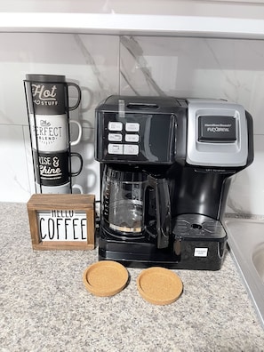 Coffee and/or coffee maker