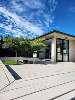 A glorious, expansive outdoor area to enjoy the sunshine.