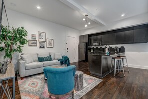 A cozy corner for quiet moments and conversations.