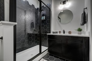 A clean and well-appointed bathroom for your comfort.
