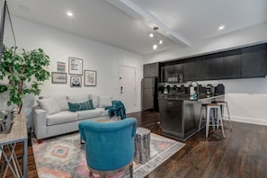 A cozy corner for quiet moments and conversations.