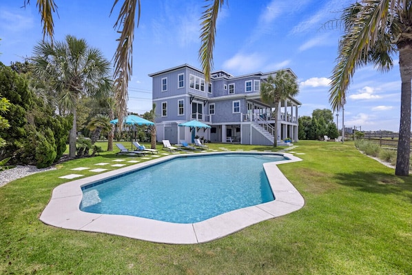 Private, Stunning Saltwater Pool with Gorgeous Views from every window