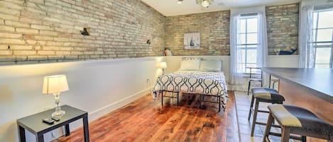 Lowell Vacation Rental | Studio | 1BA | 3rd Floor Via Stairs | 472 Sq Ft