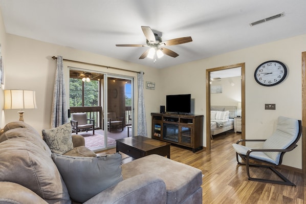 Make lasting memories with loved ones in this inviting condo - gather around the table for a friendly board game competition or snuggle up and enjoy a movie night on the TV in the evenings.