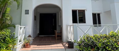 Front entrance of condo