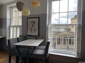 view from dining area