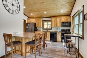 Dining Area | Dishware & Flatware Provided | Mini-Split A/C Units
