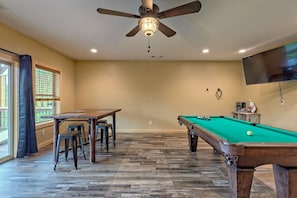 Game Room with Pool Table